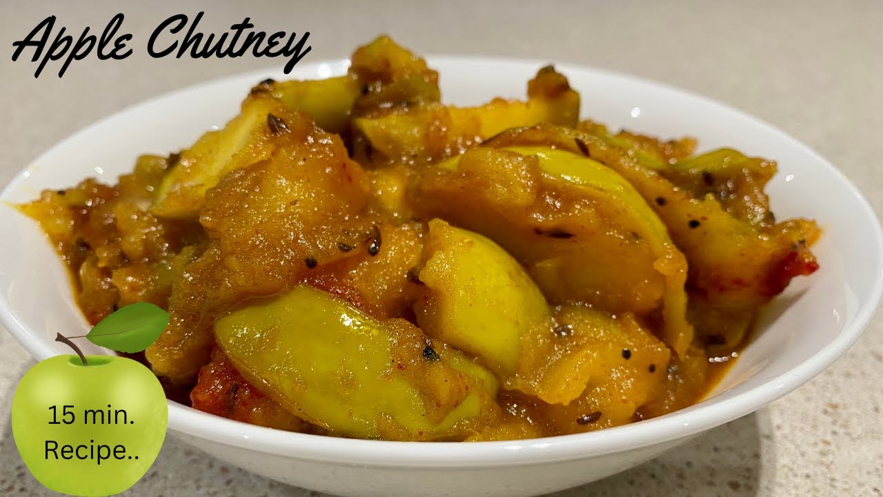 Green Apple Chutney I How to make Apple Chutney I Sweet & Sour Apple Chutney Recipe
