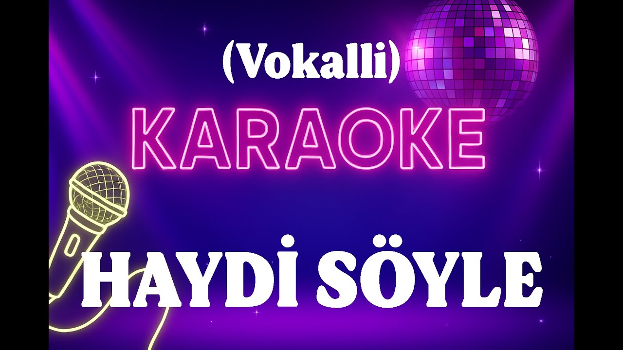 İbrahim Tatlıses - Haydi Söyle KARAOKE (Vokalli)