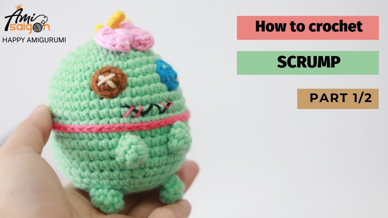 #025 | Amigurumi Scrump (1/2) | Crochet Amigurumi Character | Easy & Fast Tutorial | @AmivuiStudio