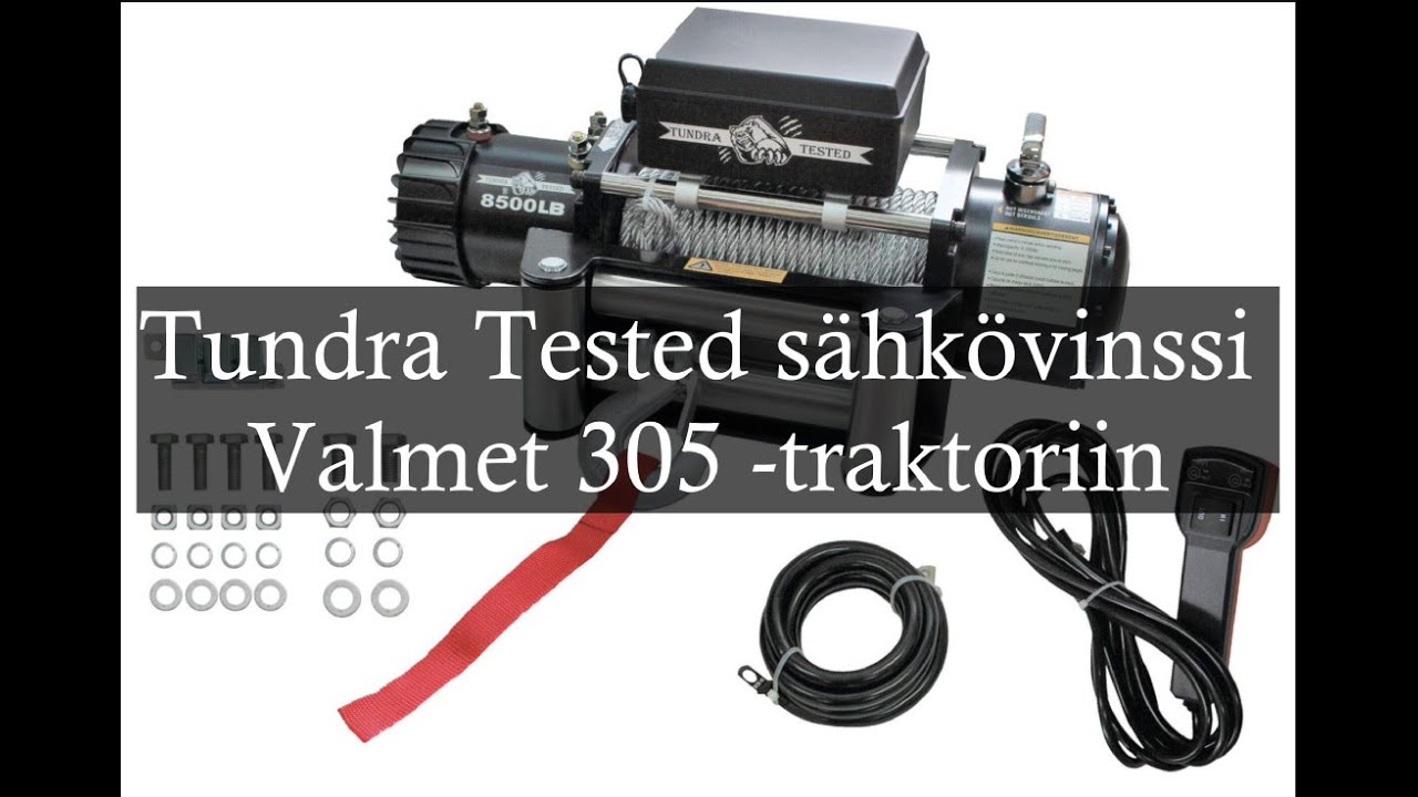 Tundra Tested 3800kg sähkövinssin asennus Valmet 305 -traktoriin 21.12.2025