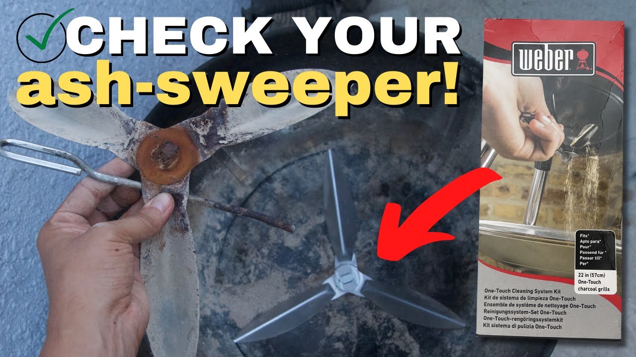 Weber Ash Sweeper Install | 7444 One-Touch Cleaning System Kit Repair #WeberRepair