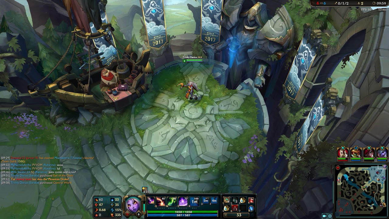 Soraka and Tristana botlane with unlucky team