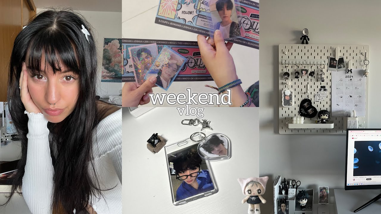 weekend vlog: room decoration, the maze runner, seventeen concert, haul..