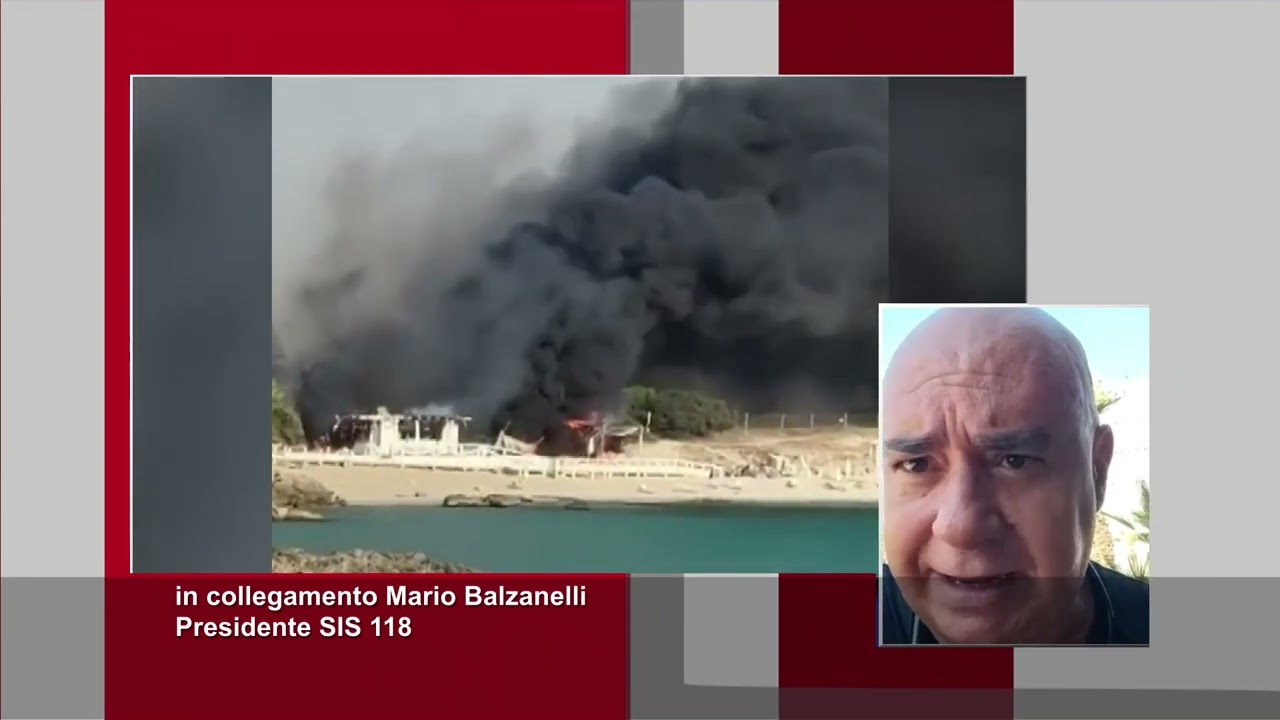 Incendio Pulsano, in collegamento Mario Balzanelli, presidente SIS 118