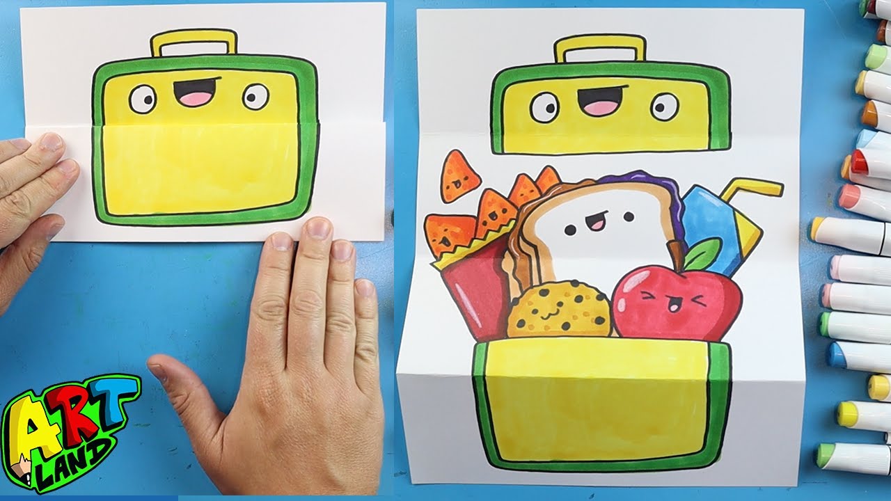 How to Draw a LUNCHBOX SURPRISE FOLD
