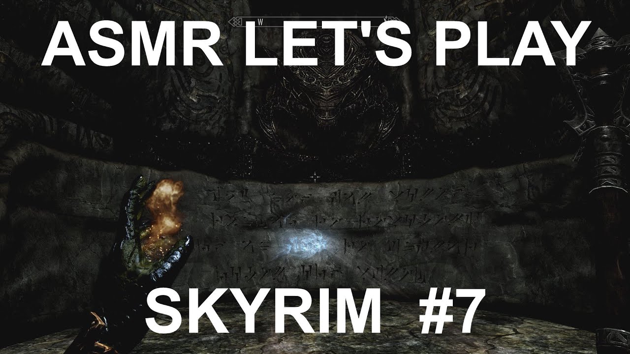 ASMR Let's Play Skyrim #7 (ПК) &mdash; От Холодного водопада до Ривервуда и чтения книг