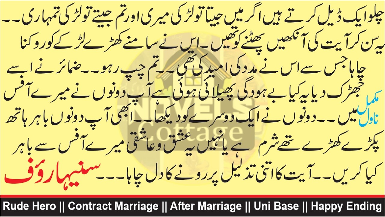 Contract Marriage || After Marriage || Rude Hero || University Base || Happy Ending