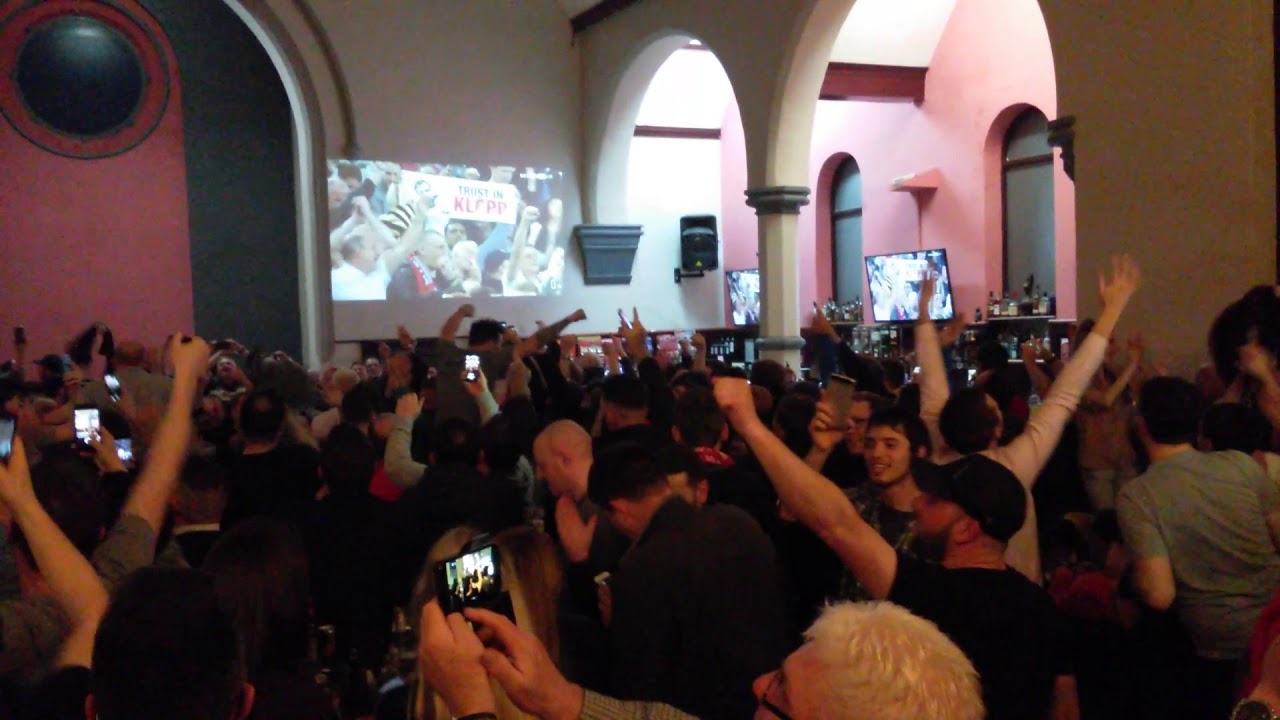 Best allez allez song lfc after semi final vs Rome from the Church pub in liverpool