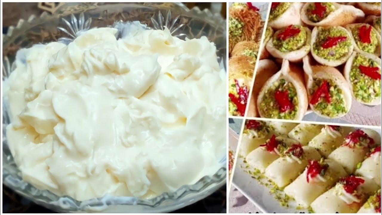 Ashta Milchpudding Rezept | lebanese ashta recipem #ashta Achta