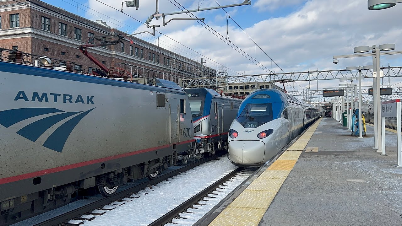Double Headed Trains and more from New Haven Union Station! 