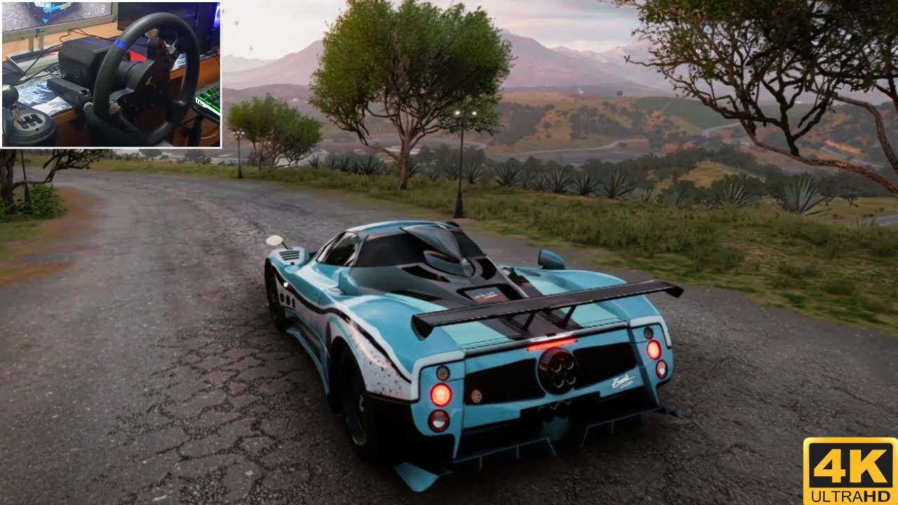 Going to Horizon Festival Party | Pagani Zonda Cinque Oreo | Forza Horizon 5 PXN V99 Steering Wheel