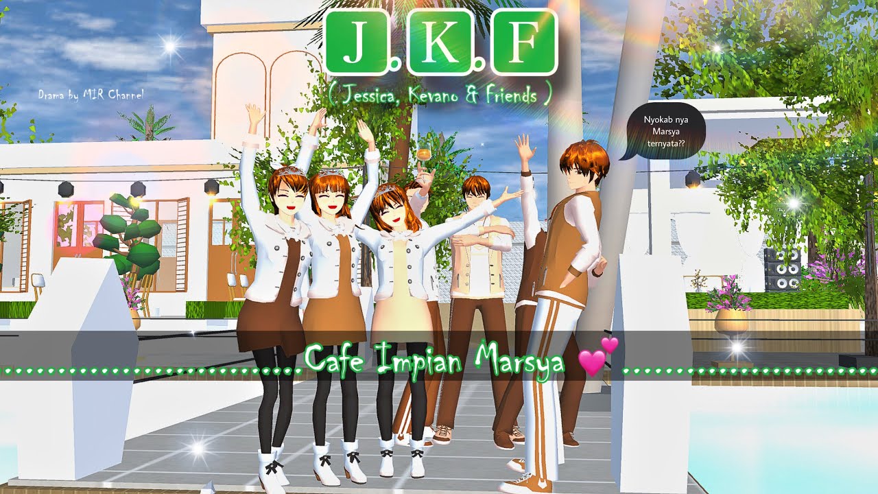 J.K.F (Джессика, Кевано и друзья) || Кафе «Мечта Марсии» 💕|| Драма «Симулятор школы Сакуры»