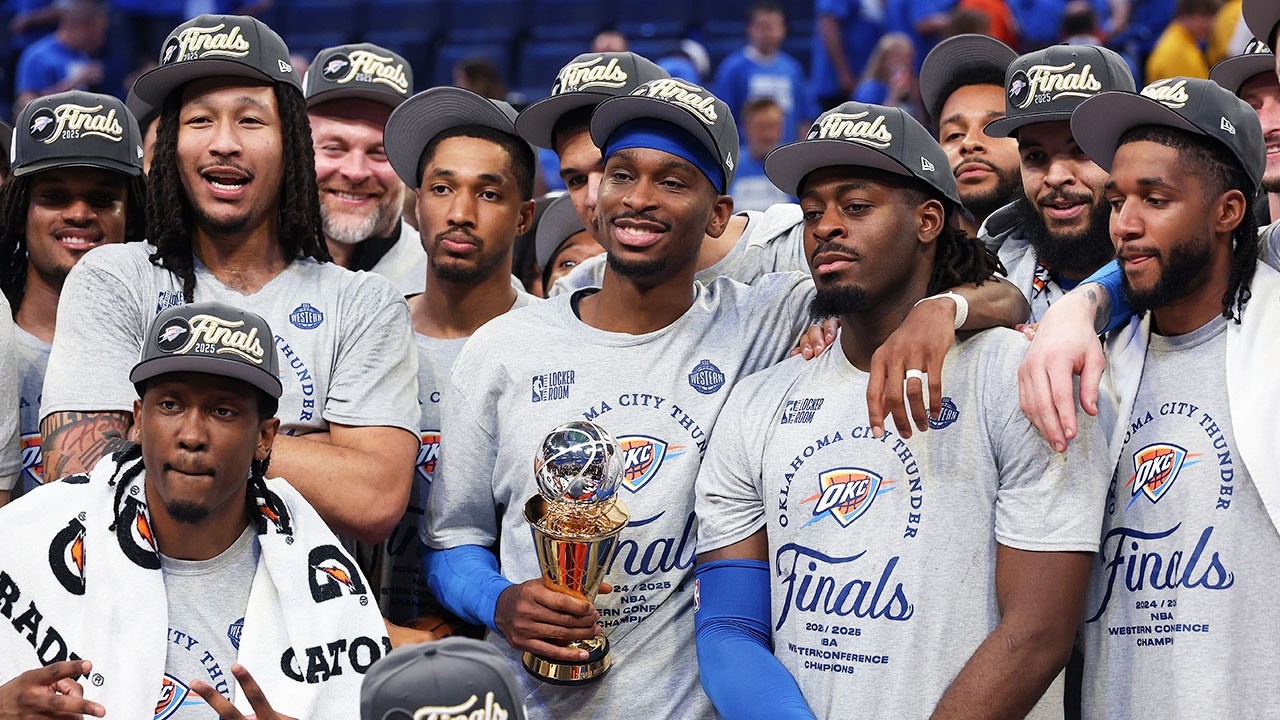 [FULL] The Oklahoma City Thunder Western Conference Finals Ceremony 🏆 | NBA on ESPN