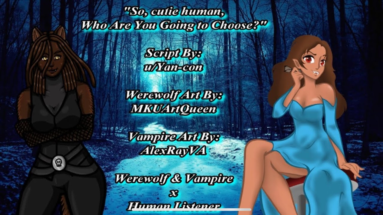 [FF4A] Yandere Vampire & Werewolf Fight Over You [Pickup Lines] [Vampire x Werewolf x Listener]