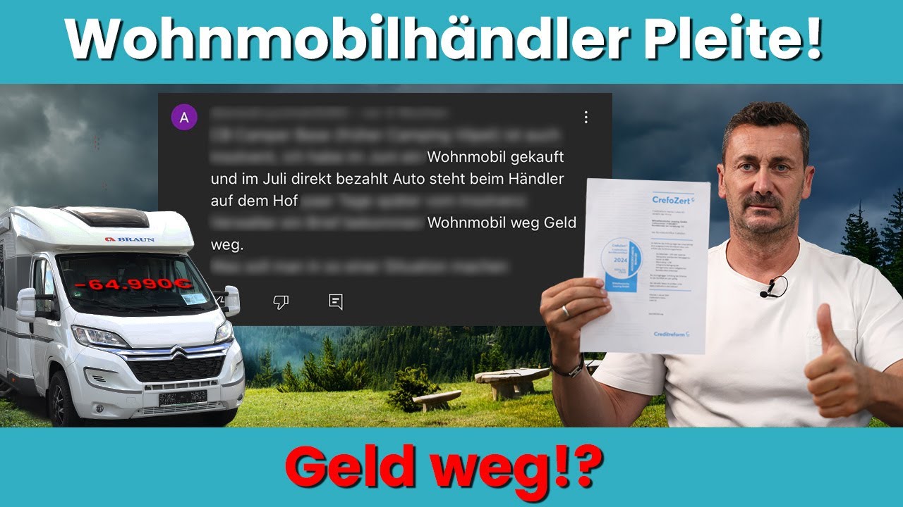 Albtraum Wohnmobilkauf: So schützt du dein Fahrzeug und dein Geld vor einer Insolvenz!
