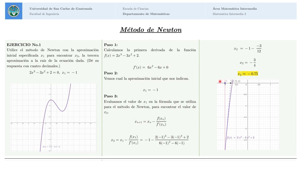 0103 3 80 Video Explicativo Método de Newton 1S 2023