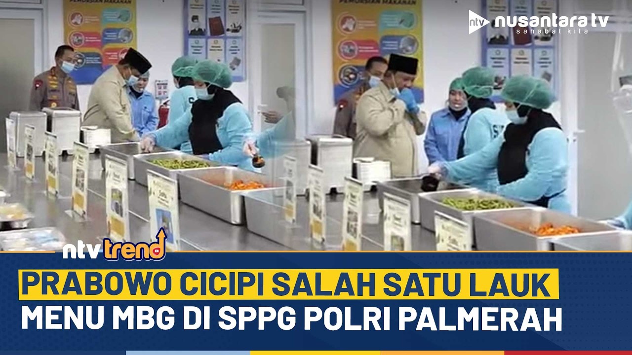 Momen Presiden Prabowo Cicipi Lauk Menu MBG di SPPG Polri Palmerah | NTV