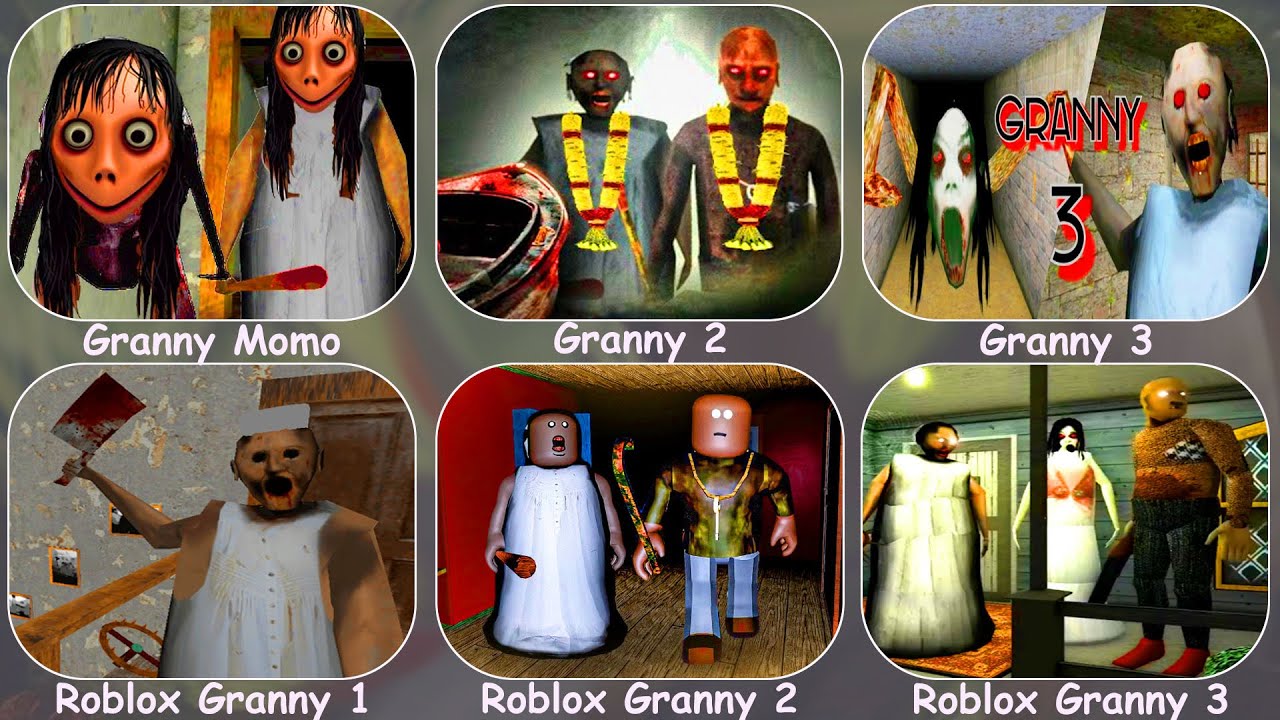 Granny Momo,Granny 2,3,Roblox Granny 1,2,3