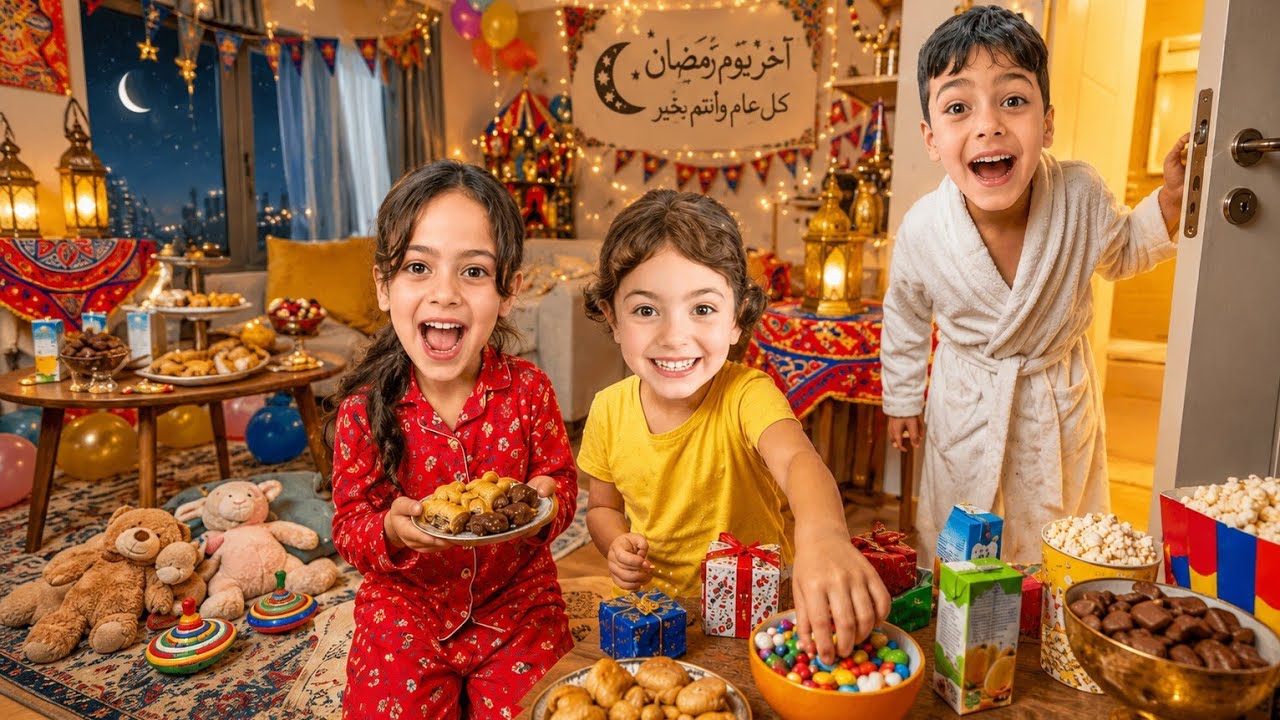 اخر يوم في رمضان😭 اخدناكن معنا عند بيت جدو🤫😍 ريحين نجهز غراض العيد🥳@LoLo-Ghazal