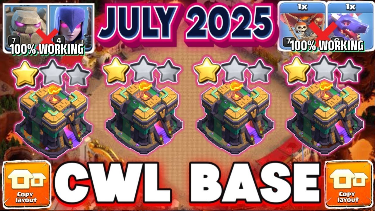 BEST-10 STRONG TH14 CWL BASE WITH LINKS + REPLAY || TH14 ANTI-AIR ATTACK || TH14 UNBEATEN