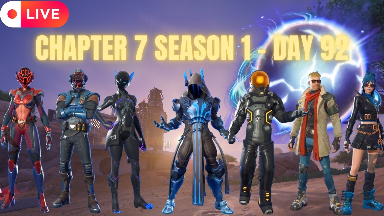 Fortnite Battle Royale Live🔴|Pacific Break| Day 92 |Chapter Seven Season 1|2026|Stream|