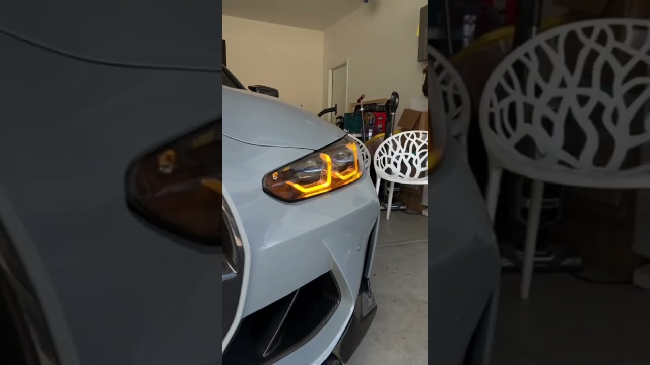 Installing Amber DRL on a G82 M4 #automobile #bmw #cartok #drls #g82 #m4