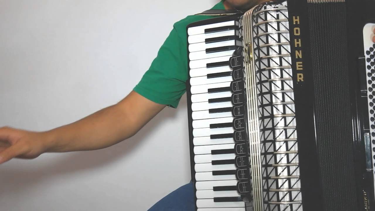 Ejercicio de digitación en acordeón de teclado (Uso del metrónomo)