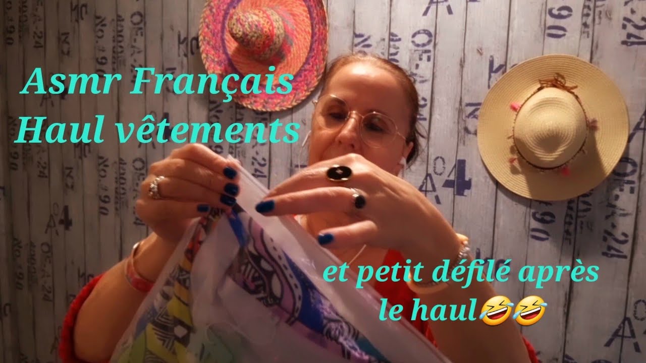 #Asmr Français #Haul vêtements👚et petit défilé, après le haul 🤣🤣