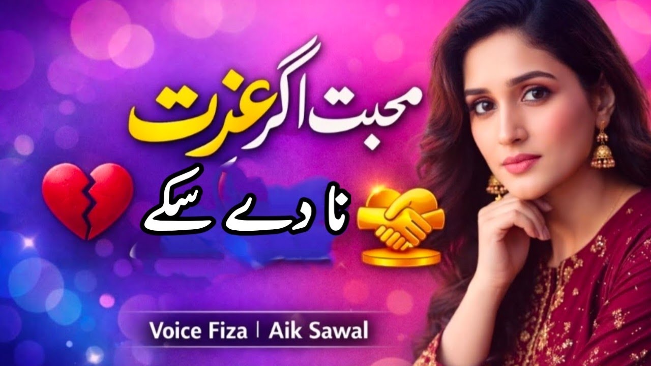 محبت اگر عزت نہ دے سکے | Deep Reality Urdu Poetry | Emotional Truth