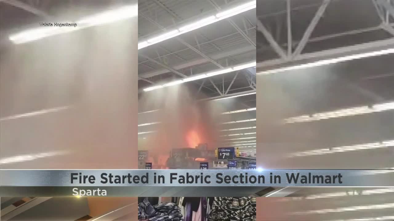 Fire shuts down Sparta Walmart