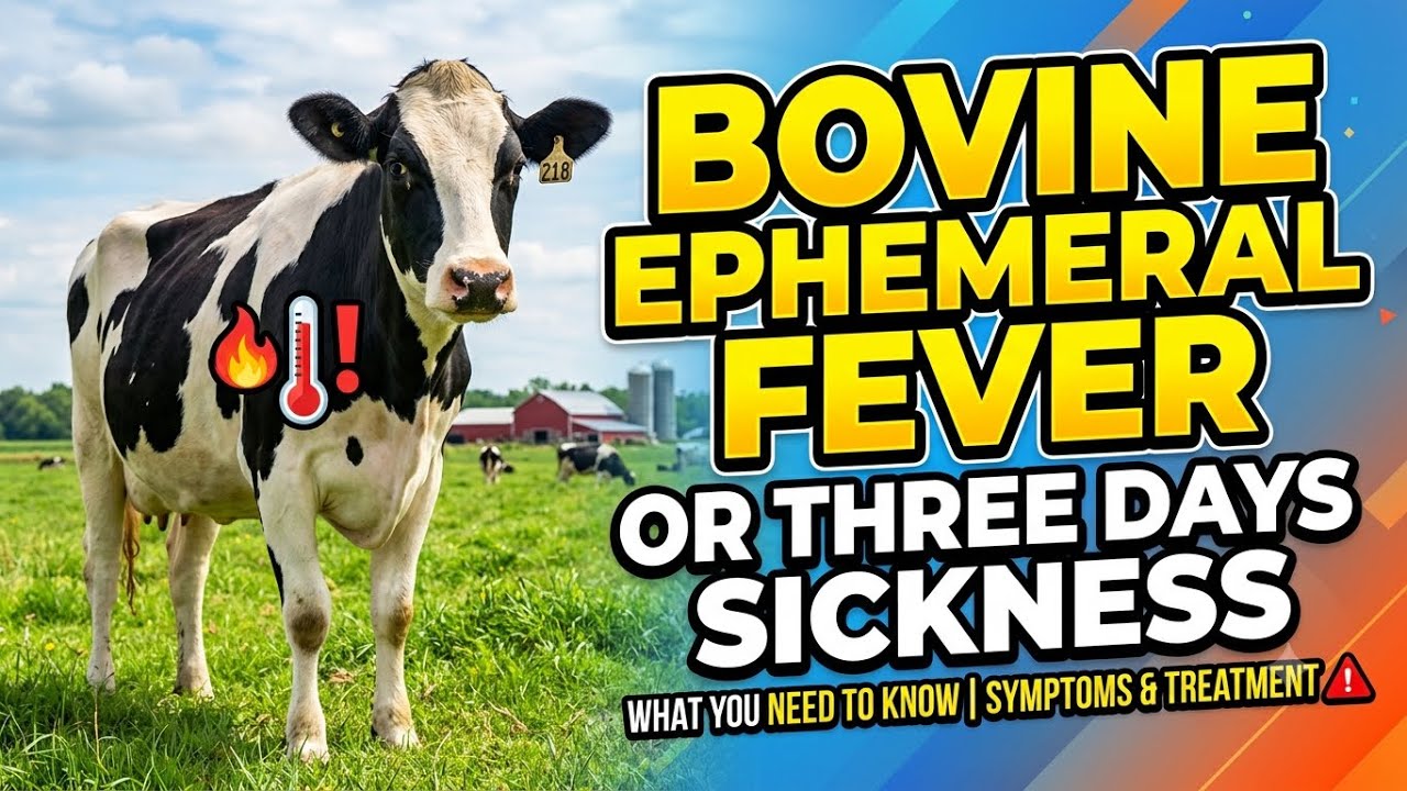 Bovine Ephemeral Fever in Cattle (Three-Day Sickness): Symptoms, Treatment, and Prevention