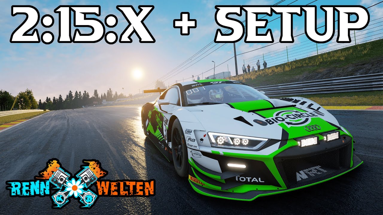 SPA 2:15:x Hotlap im AUDI R8 EVO + SETUP im Video | Ambassador Team Lap | #beAcc #RennWelten
