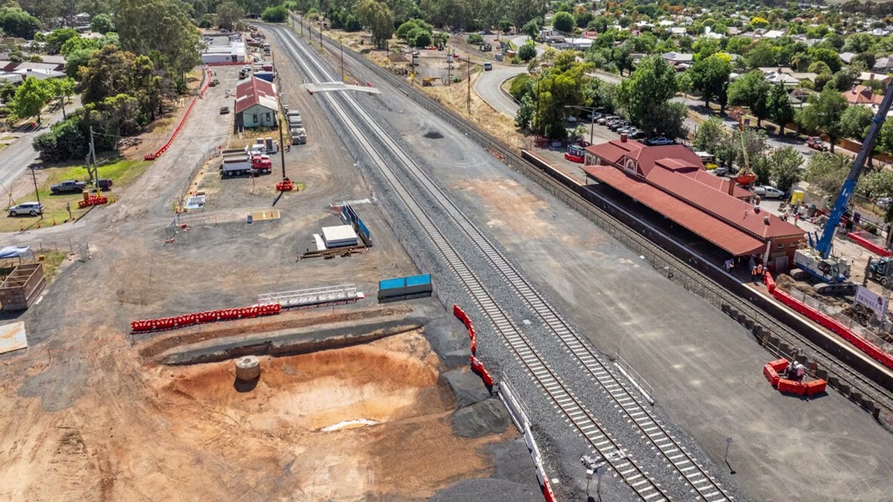 Benalla Station Precinct: Construction progress - March 2025 to December 2025