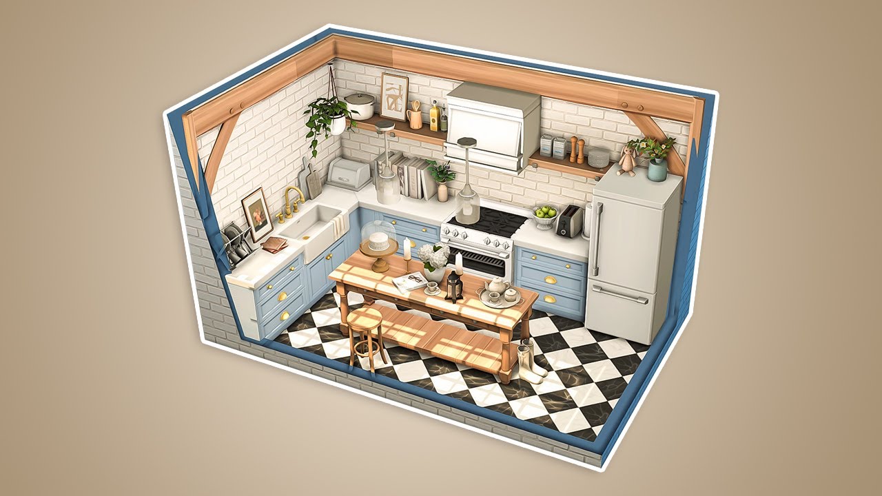 Country Kitchen 🍰 \\ The Sims 4: Stop Motion (CC)
