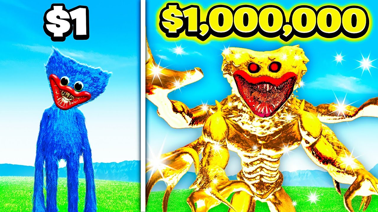 $1 Huggy Wuggy vs $1,000,000 Huggy Wuggy