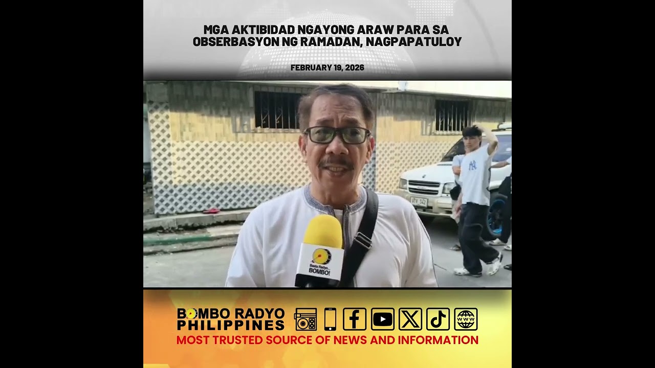 Mga aktibidad ngayong araw para sa obserbasyon ng Ramadan, nagpapatuloy | Bombo Radyo