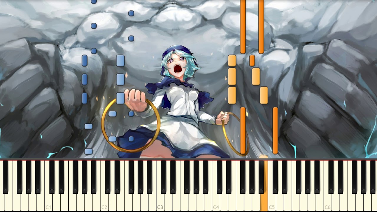 [Easy Piano] UFO Ichirin's theme | The Traditional Old Man and the Stylish Girl
