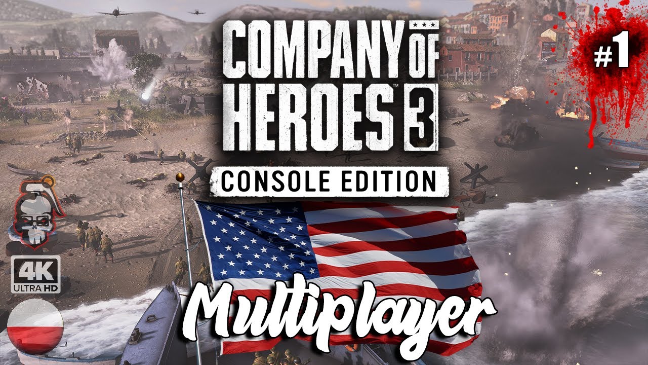 Company of Heroes 3 | Multiplayer 3v3 USA #1 | PS5 4K PL #coh3 #strategia #ps5