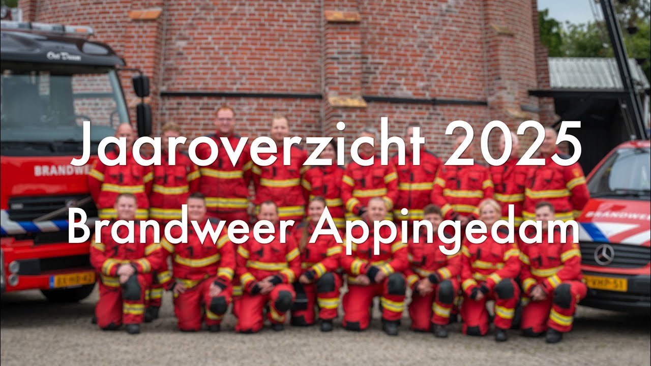 Jaaroverzicht brandweer Appingedam 2025