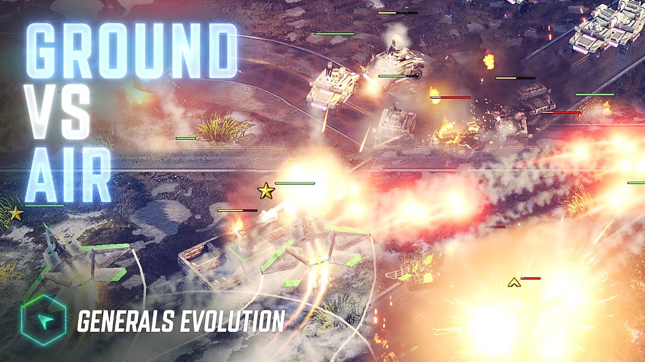 E1A2(USA) vs Kyle(Air) - Frozen Pipeline - Generals Evolution