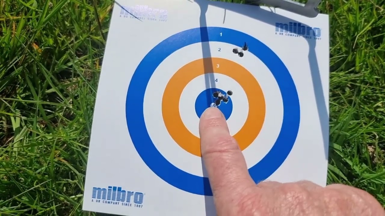 HW97K BLUE LAMINATE SCHMIDT AND BENDER SCOPE COMBO first shots zeroing