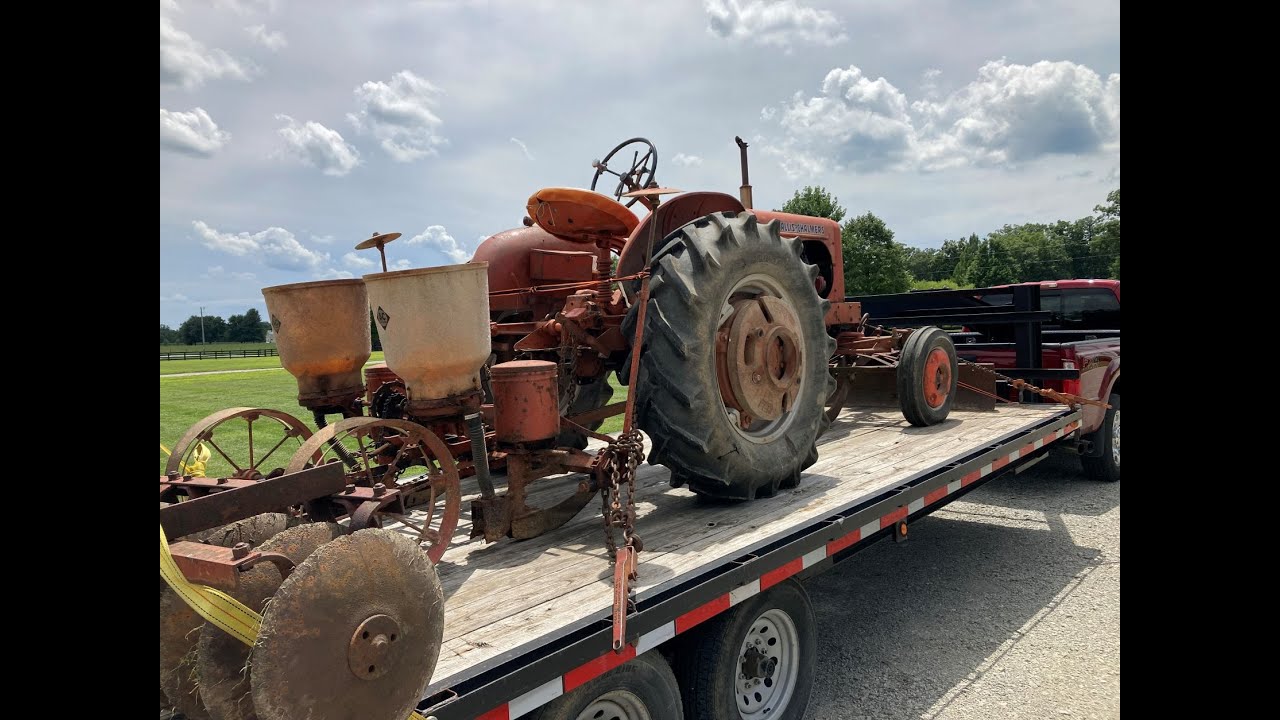 Allis Chalmers WD and Snap Coupler Implement Haul