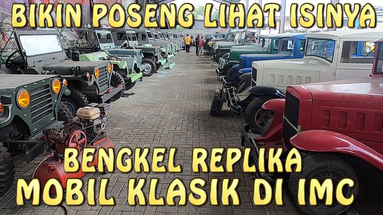 PEMBUATAN REPLIKA BODY MOBIL KLASIK DI IMC SIDOARJO