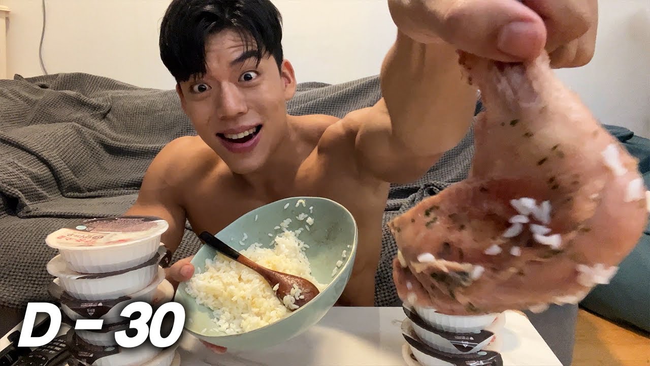 쌀밥에 닭다리 먹고 눈 돌아간 헬창