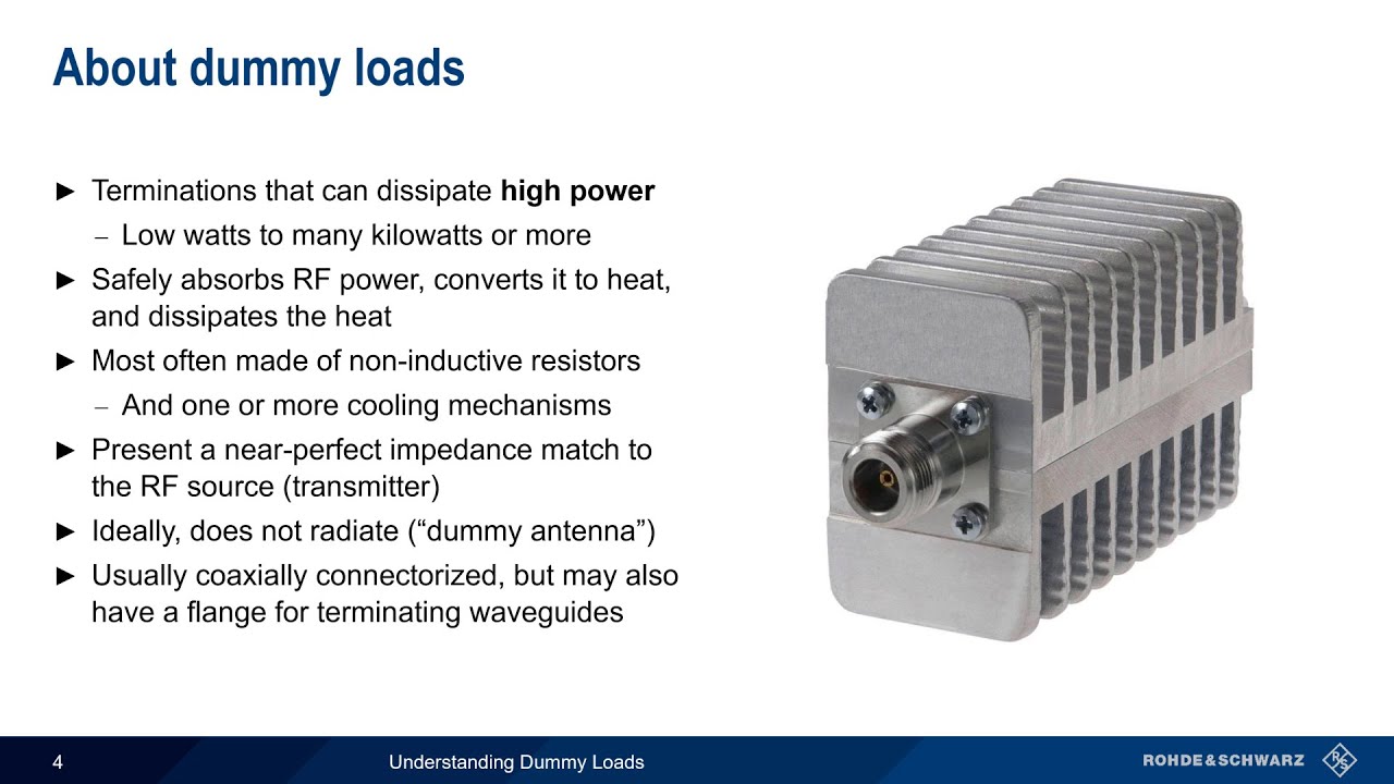Understanding Dummy Loads