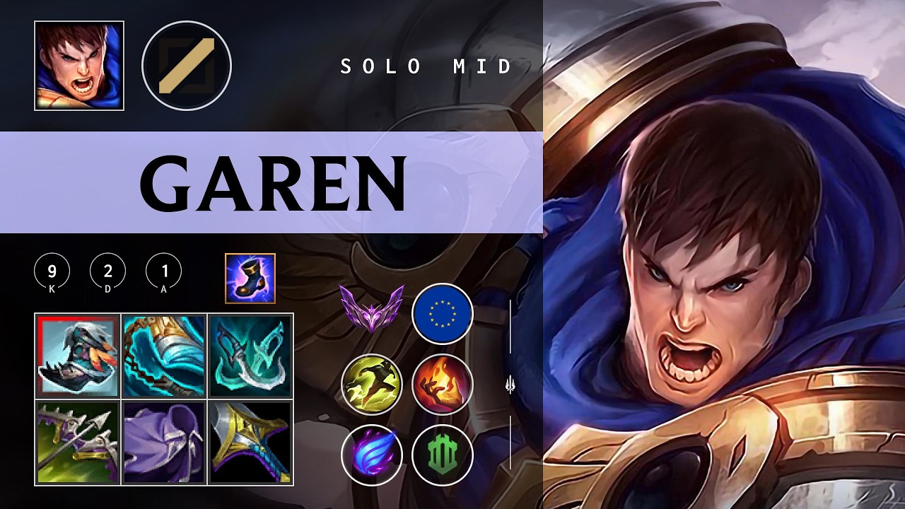 Garen Mid vs Ahri - EUW Master Patch 26.05