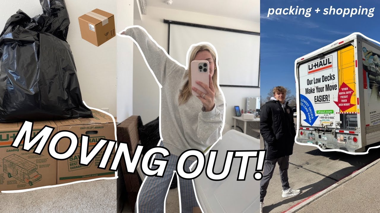 I BOUGHT A HOUSE!📦 packing to move out + shopping!