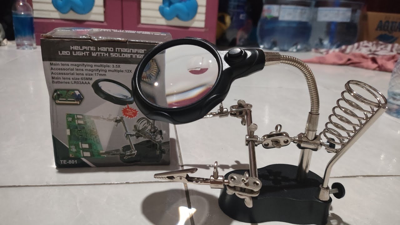 REVIEW KACA PEMBESAR DAN PENJEPIT PCB (ALAT TEKNISI HP)