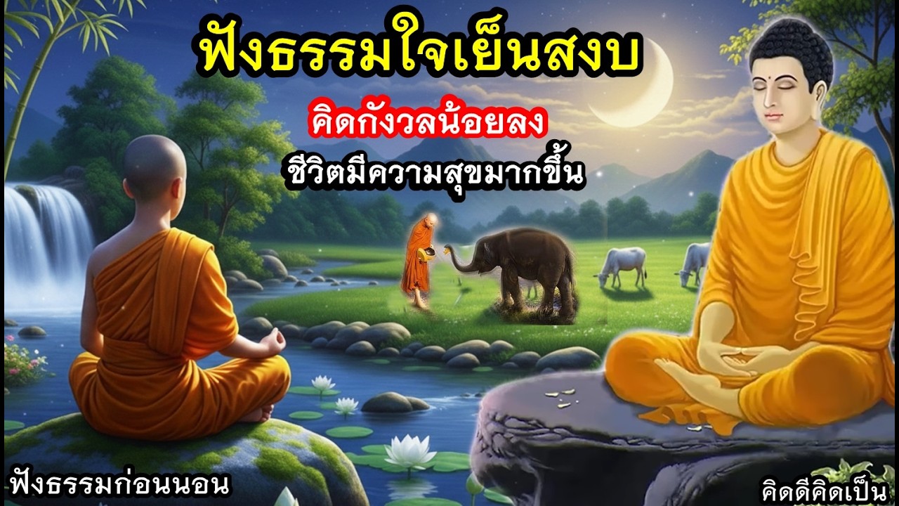 ฟังธรรมใจสงบ กังวลใจให้น้อยลง สุขมากขึ้น🙏ใจสงบมาก(1454)23