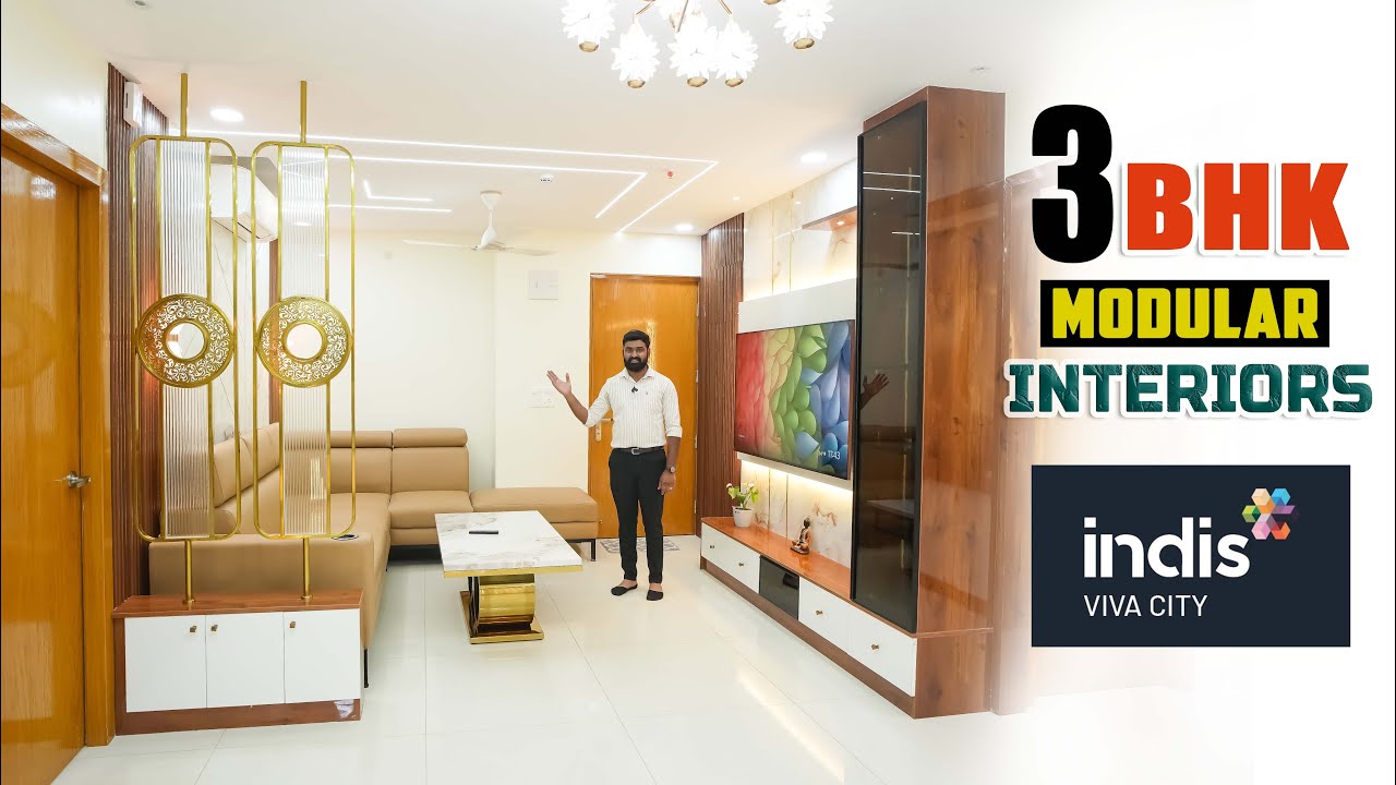 Stunning Modular Interiors in Indis Vivacity | 3BHK Flat Tour in Hyderabad